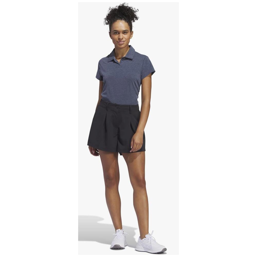 adidas Women’s Go-To Pleated Shorts – Black – Size XL (US 16–18)